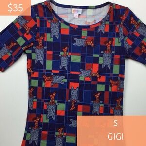 LuLaRoe 2017 Holiday Collection Gigi Leggings Material Size Small